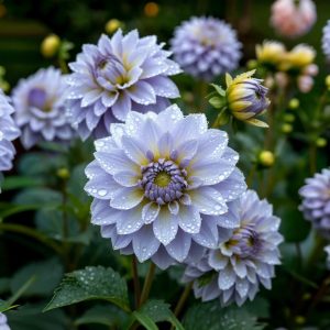 Георгин Акварель купить по цене от 680р. в интернет-магазине «Посадика» с доставкой почтой в в Майскийе и по всей России – [изображение №1].